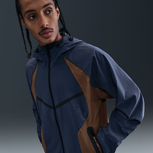 Nike Tech Men's Dri-FIT Woven Color-Block Windrunner Loose Jacket