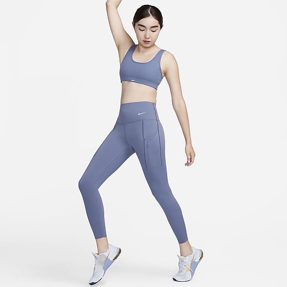 Nike Dri-Fit Running Hyper Power Speed Tight Pants Womens Black/Blue Sz S