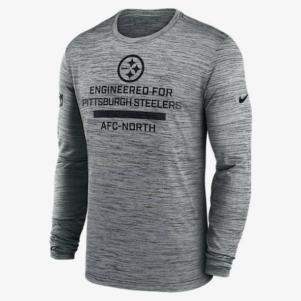 Pittsburgh Steelers Sideline Team Issue Velocity Men's Nike Dri-FIT NFL Long-Sleeve T-Shirt