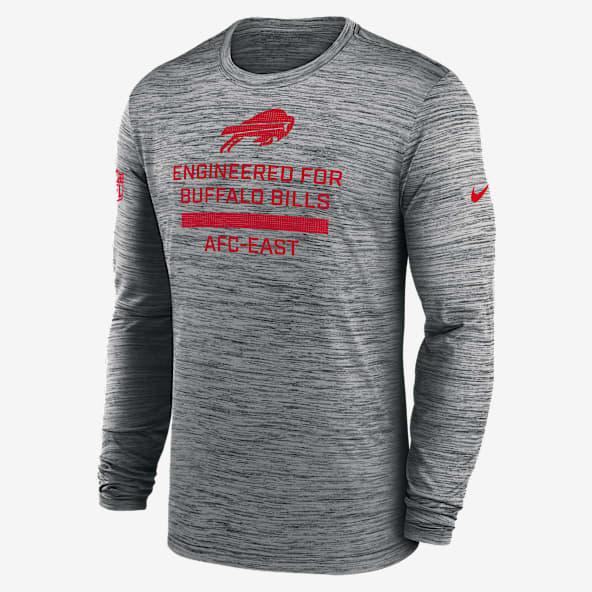 Buffalo Bills Sideline Team Issue Velocity Playera de manga larga Nike Dri-FIT de la NFL para hombre