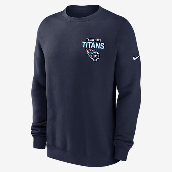 Tennessee Titans Draw Block Club Sudadera de cuello redondo sin cierre Nike de la NFL para hombre
