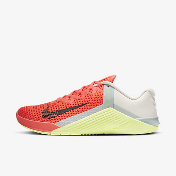 nike blanche et orange fluo