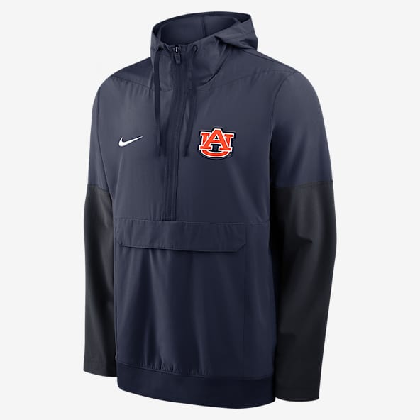 Auburn Anorak Chamarra universitaria Nike con gorro de medio cierre para hombre