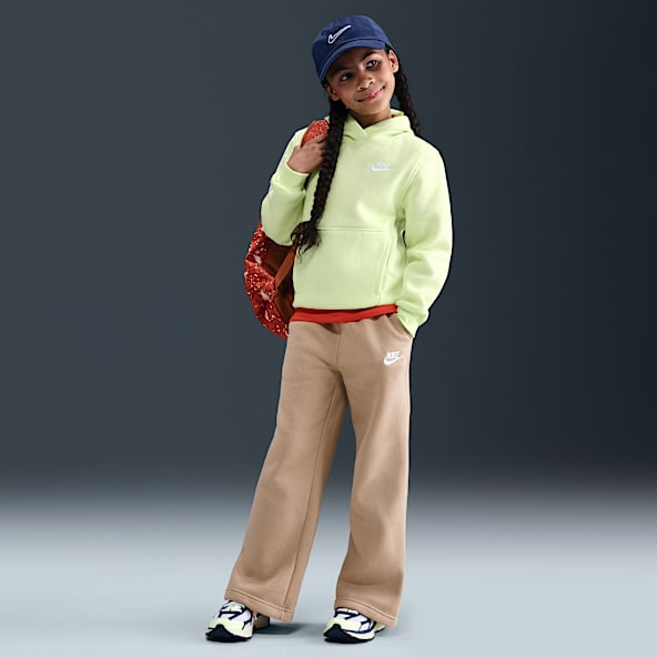 Nike Sportswear Club Fleece Girls' Wide-Leg Pants