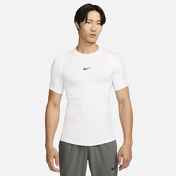 Camiseta ajustada de manga corta para hombre, Top Extra grande para  gimnasio, ropa deportiva para correr
