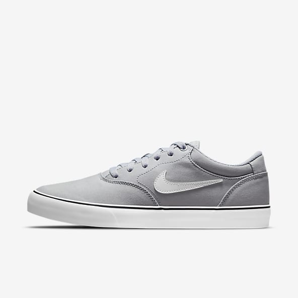 Grey Canvas Shoes. Nike IN