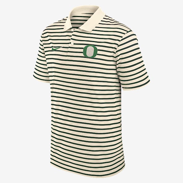 Oregon Striped Men's Nike Dri-FIT College Polo