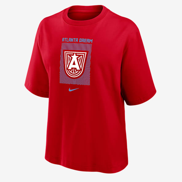 Atlanta Dream Playera cuadrada Nike WNBA para mujer