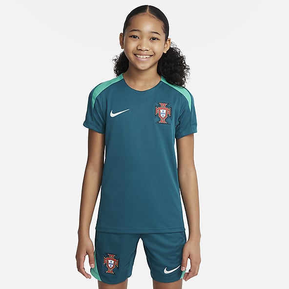 Portugal Strike Camiseta de fútbol de tejido Knit y manga corta Nike Dri-FIT - Niño/a