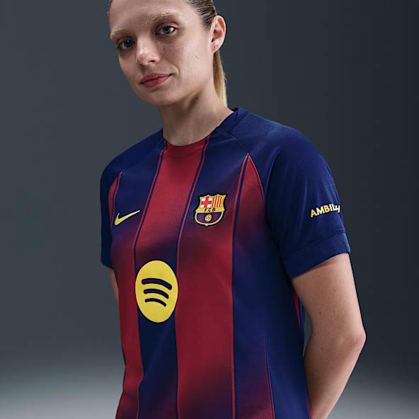 Equipamento principal Stadium FC Barcelona 2025/26 Camisola de futebol Replica Nike Dri-FIT para mulher