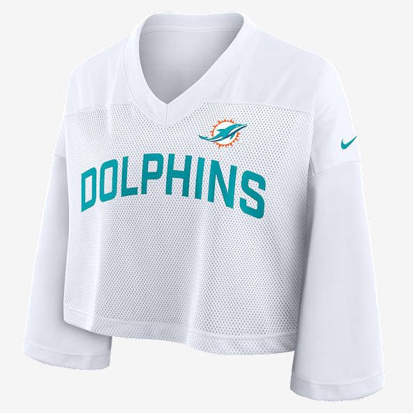 Miami Dolphins Wide Receiver Jersey Fashion Top cropped Nike Dri-FIT de la NFL para mujer