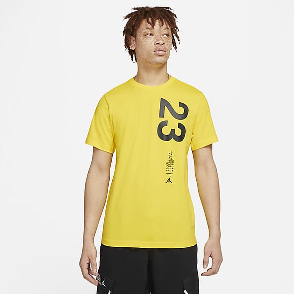 yellow nike training top