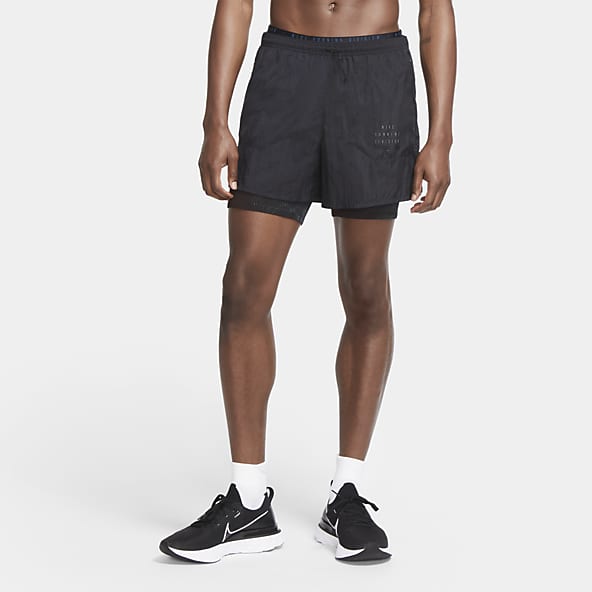 mens black nike running shorts