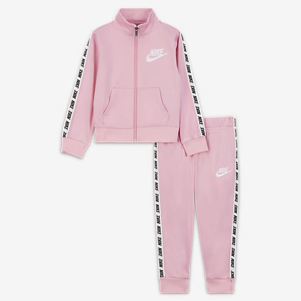Womens nike tracksuit set pink clearance