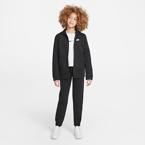 Boys Nike Essentials Black Tracksuit Sets. Nike CA
