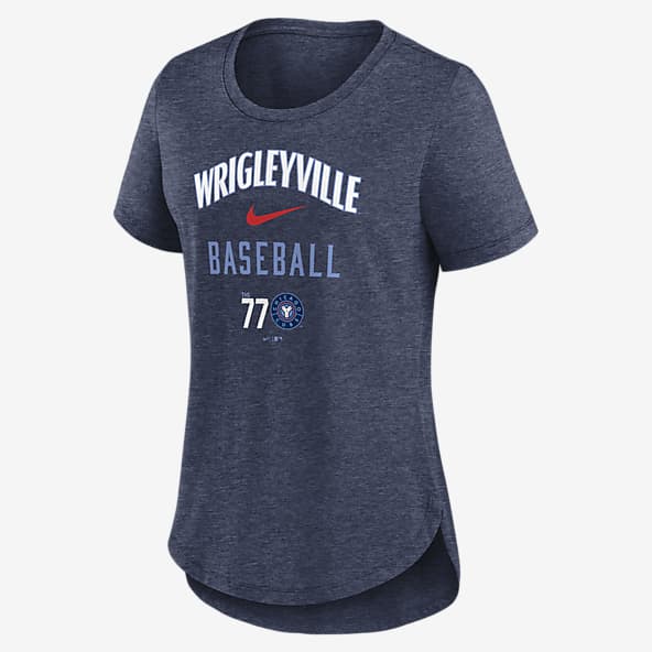 Chicago Cubs Baseball MLB Official Bear Cub In C Logo Blue SMALL NIKE  T-Shirt