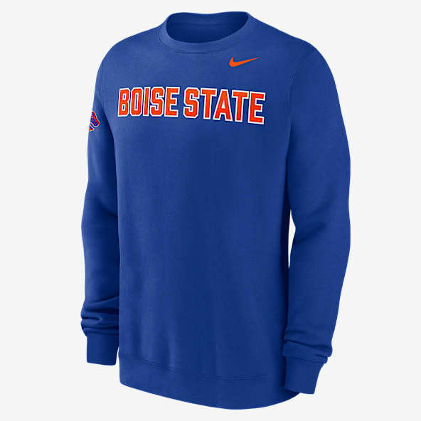 Boise State Club Fleece Men's Nike College Crew-Neck Sweatshirt