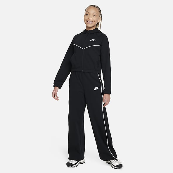 Nike Tracksuit Black White for Girls
