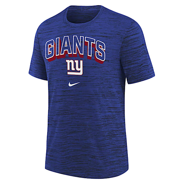 New York Giants Sideline Velocity Playera Nike Dri-FIT de la NFL para niños talla grande