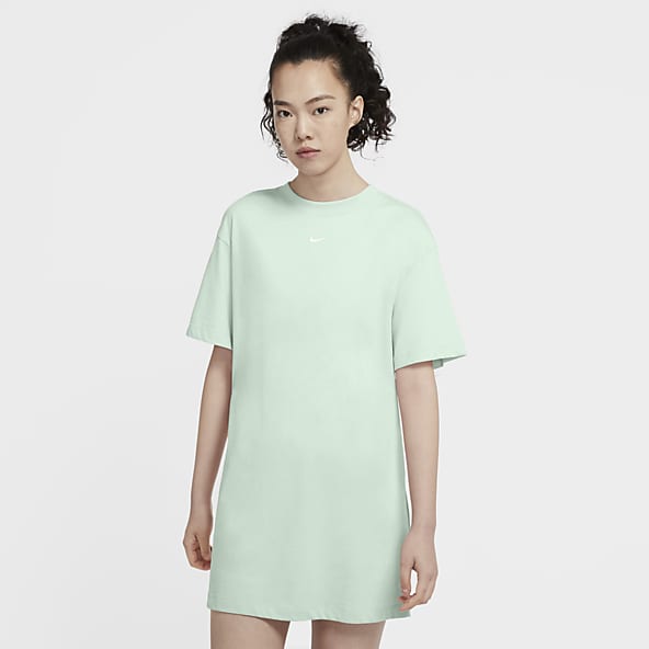 nike t shirt dress pink