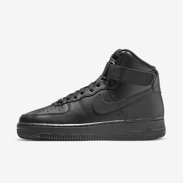 womens black leather air force 1