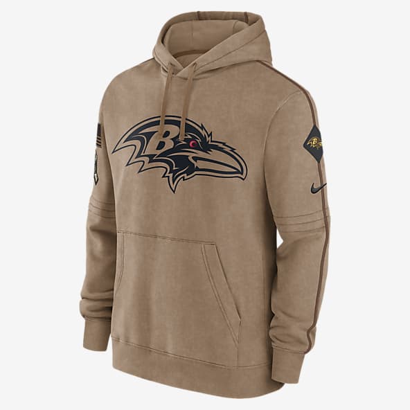 Nike Therma Athletic Stack (NFL Baltimore Ravens) Men's Pullover Hoodie