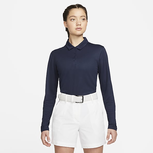 Womens Golf Shirt Long Sleeve Polo 1/4 Zip