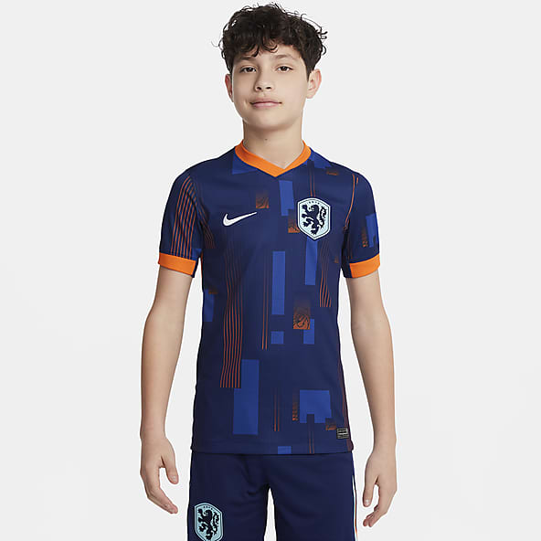 Segunda equipación Stadium Países Bajos 2024/25 (Selección masculina) Camiseta de fútbol tipo réplica Nike Dri-FIT - Niño/a