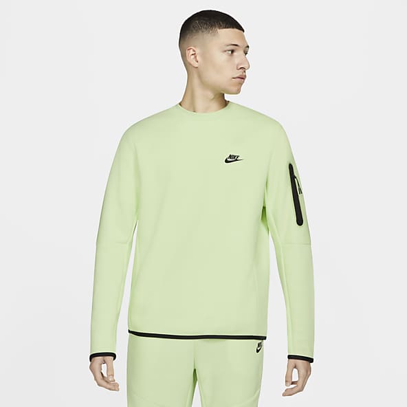 nike tech green and grey
