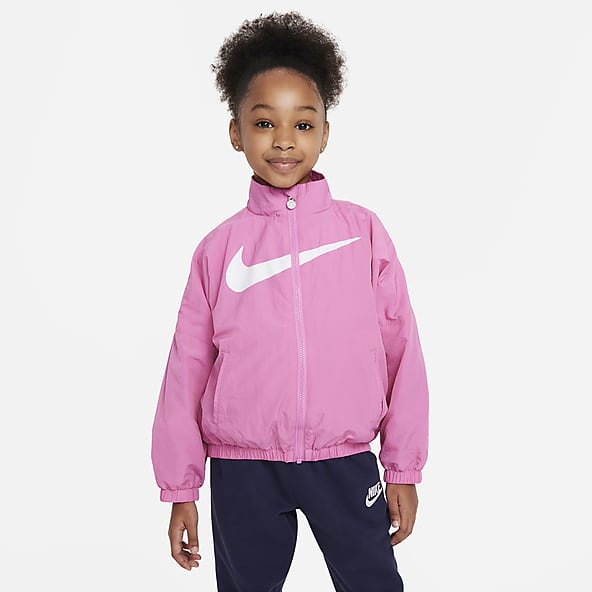 Nike Girls Tee Shirt & Dri- Fit Joggers Pants Set Outfit Grey Pink Sz 6 6X