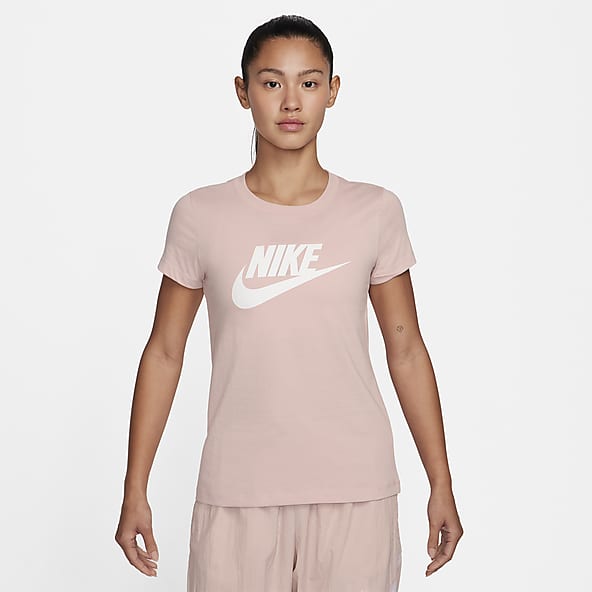 Pale pink nike store shirt