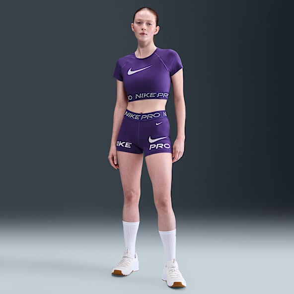 Nike Pro Mallas cortas de 8 cm y talle medio - Mujer