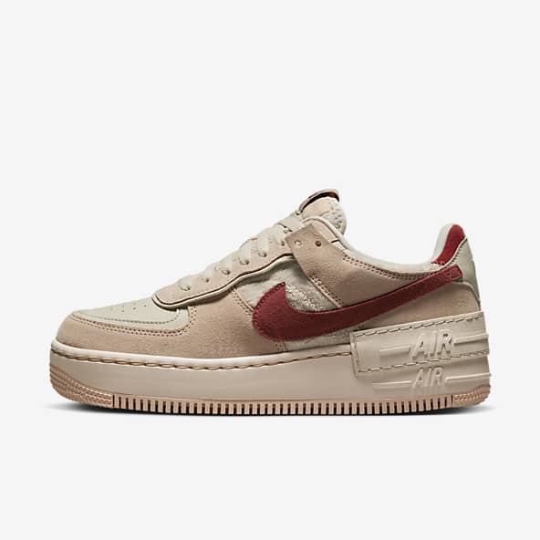 Nike Air Force 1 Mens Sneakers, Brown, Size US 7