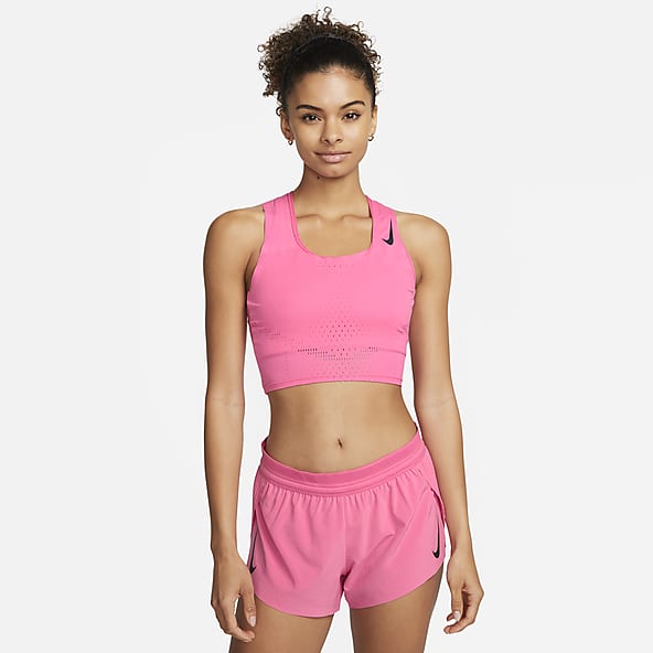 Slim Pink Running Tops & T-Shirts.