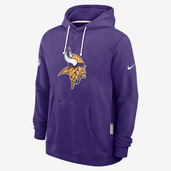 Minnesota Vikings Initial Home Sideline Men's Nike Dri-FIT NFL Pullover Hoodie