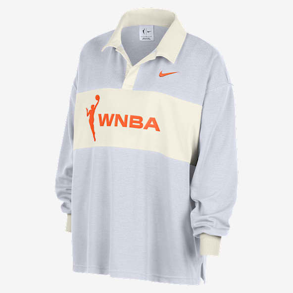 Team 13 Essential Polo de manga larga Nike de la WNBA oversized para mujer