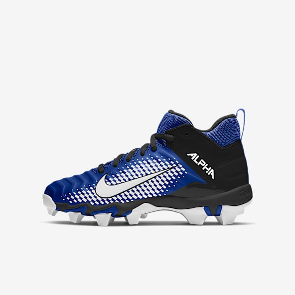 blue football cleats