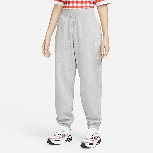 High-waisted woven joggers