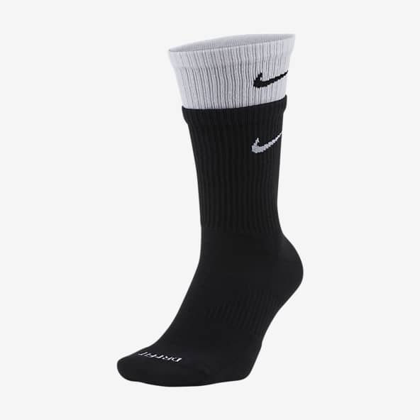 SOLDES 2024 : Nike NSW Crew Essential Stripe Chaussettes White Black, M  pour Hommes pas cher