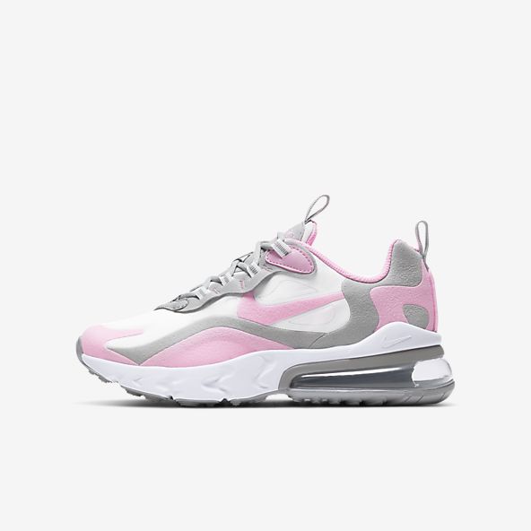 grey and pink nike 270