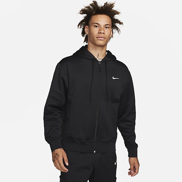 Black nike on sale zip up hoodie