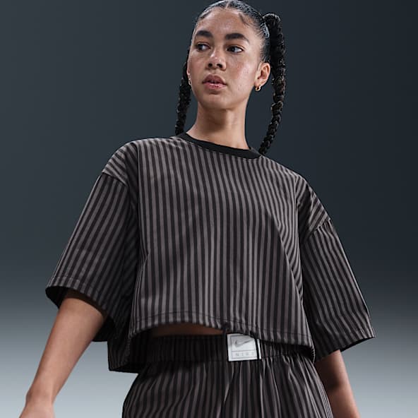 Nike Sportswear Chill Poplin Women's Striped Boxy Top