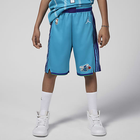 Charlotte Hornets 2023/24 Hardwood Classics Pantalón corto Swingman Jordan Dri-FIT de la NBA - Niño