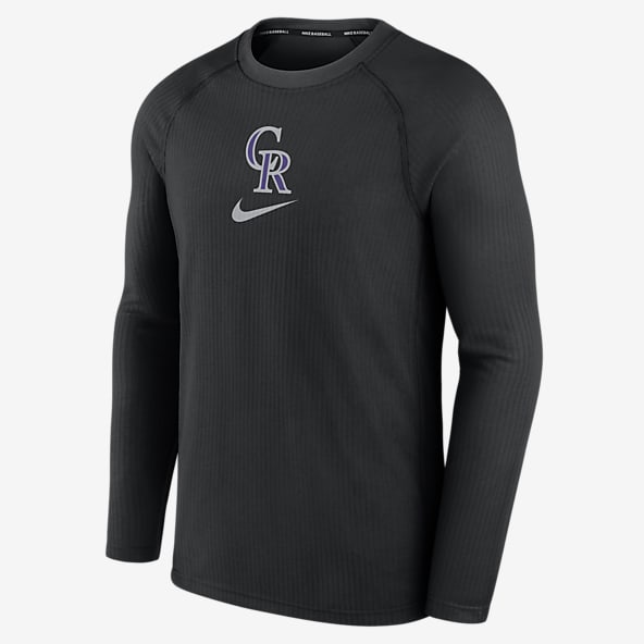 Men's Nike Black Colorado Rockies Camo Logo T-Shirt