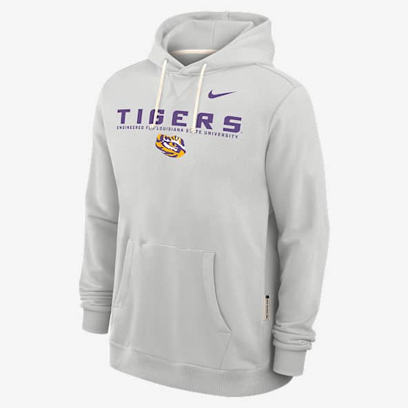 LSU Sideline Men's Nike Dri-FIT College Pullover Hoodie