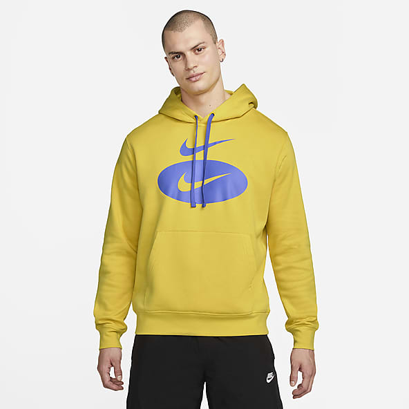 mens yellow nike jumper