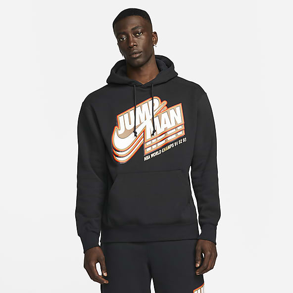 nike jordan jumpman hoodie in black