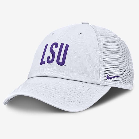 LSU Primetime Campus Club Gorra de rejilla universitaria Nike ajustable para hombre