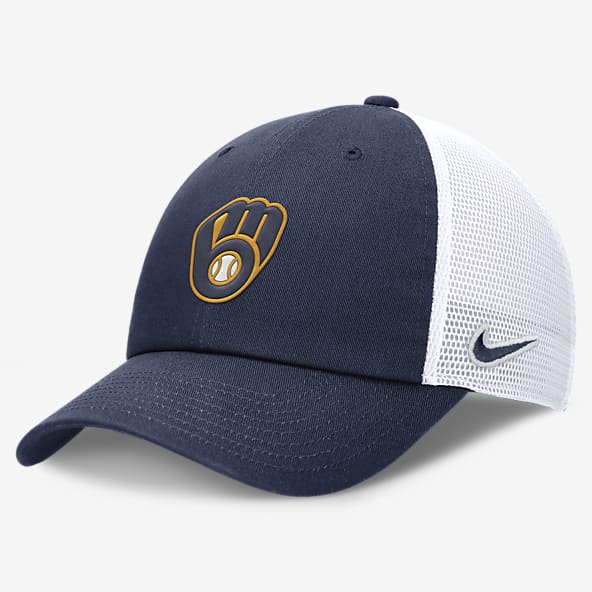 Milwaukee Brewers Evergreen Club Men's Nike MLB Trucker Adjustable Hat