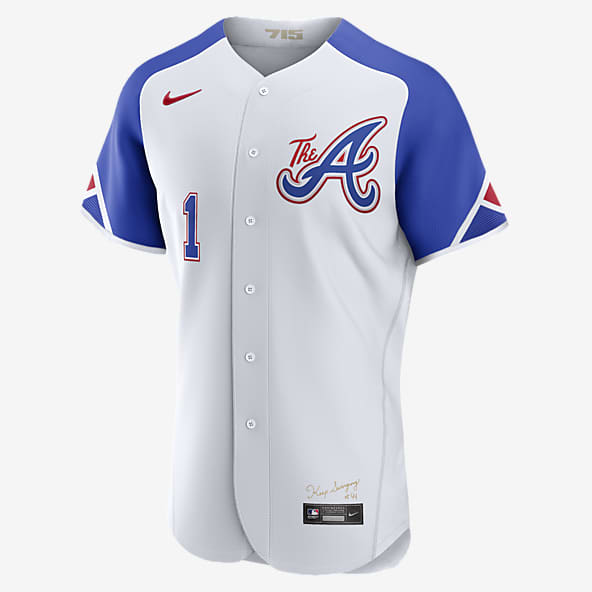 Nike MLB Atlanta Braves (Hank Aaron) Men's Cooperstown Baseball Jersey